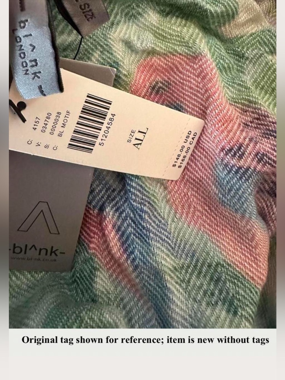 Rare Anthropologie Blank London Floral colorful tropical Wrap New without tags - Picture 15 of 15